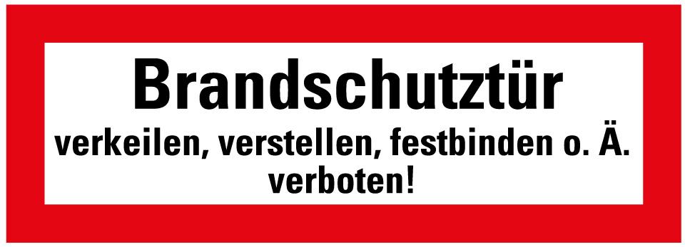 Feuerwehrzeichen Brandschutztür