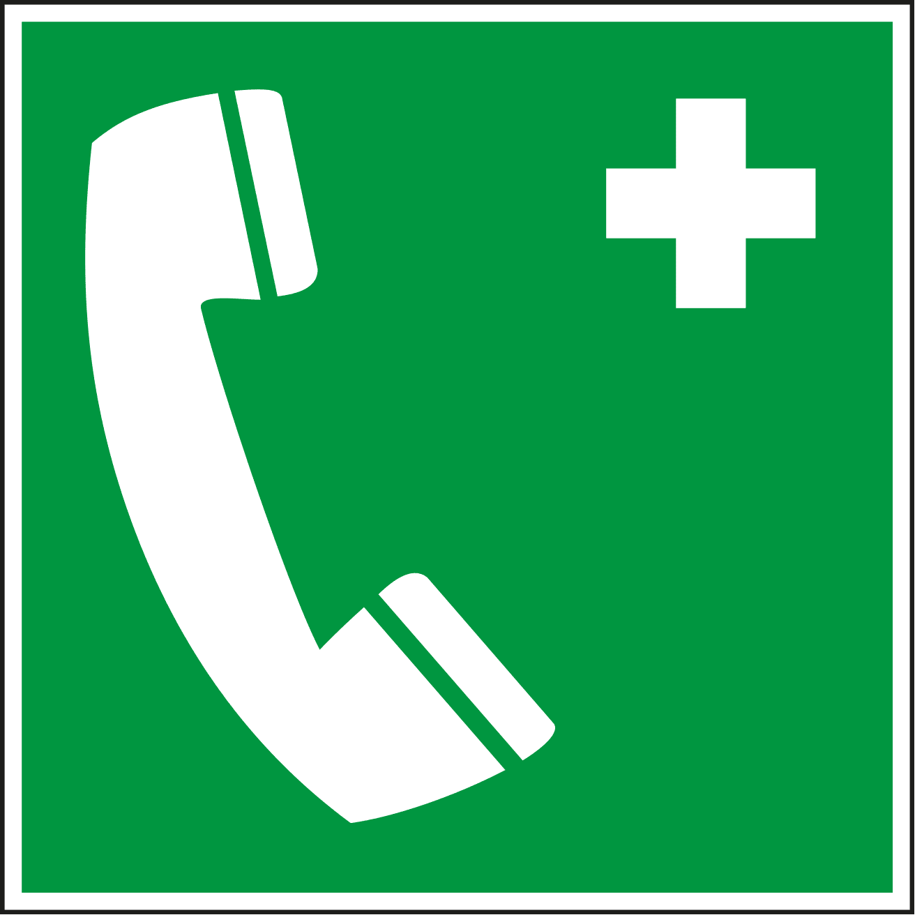 Defibrillator und Notruftelefon