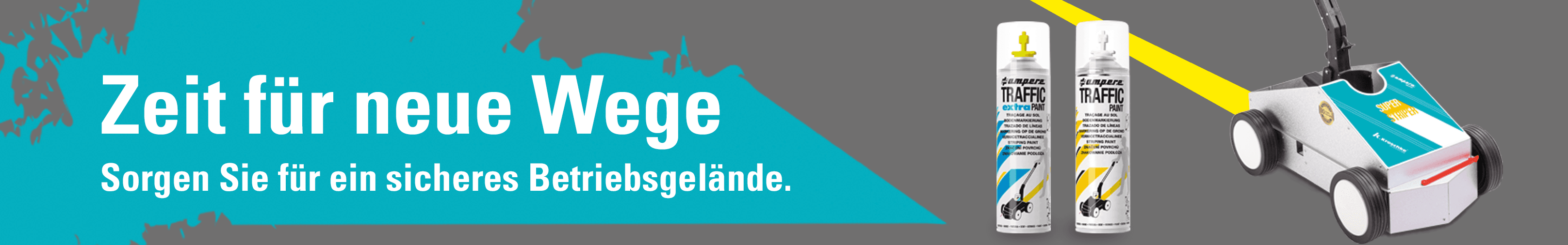 Parkplätze kennzeichnen mit Farbe und Schildern