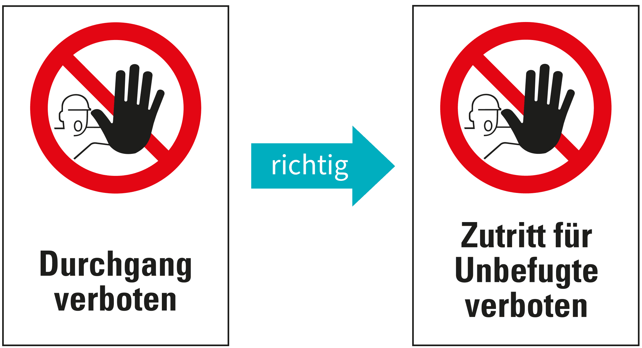 Kombi-Verbotsschilder