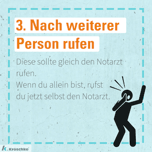 Angst vor Erster Hilfe im Notfall - Nach weiteren Personen rufen