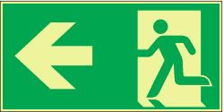 Rettungszeichen PERMALIGHT® Power, Pfeil links