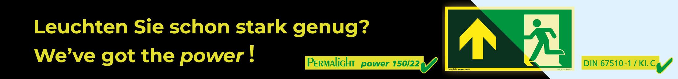 PERMALIGHT® power Zeichen - Tausch dich sicher