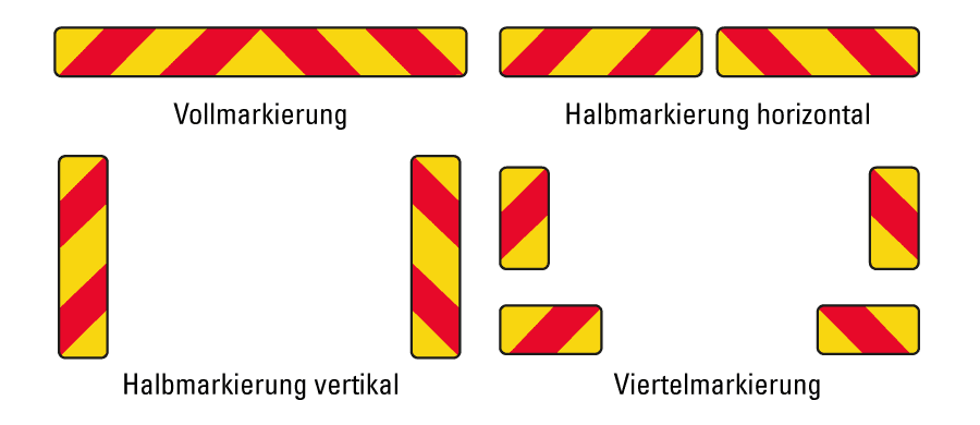 Heckmarkierung nach ECE 70 - Typ A