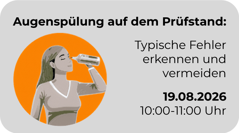 Webinar - Augenspülung auf dem Prüfstand