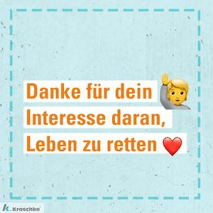 Angst vor Erster Hilfe im Notfall - Danke für dein Interesse