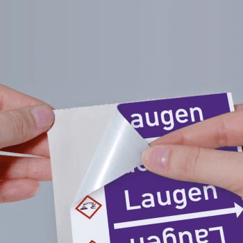 Rohrleitungskennzeichnung Aufkleber