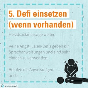 Defibrillator einsetzen