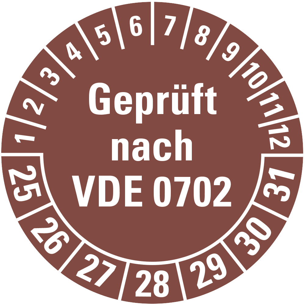 Prüfplakette VDE 0702