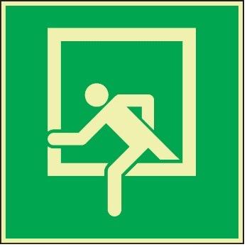 Rettungsschild Notausstieg