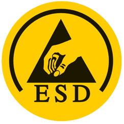 ESD Zeichen - antistatische ESD Handschuhe