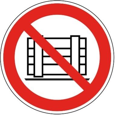 Verbotszeichen - Abstellen oder Lagern verboten