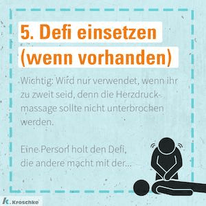 Defibrillator einsetzen