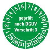 Prüfplaketten aus Cellulose-Folie