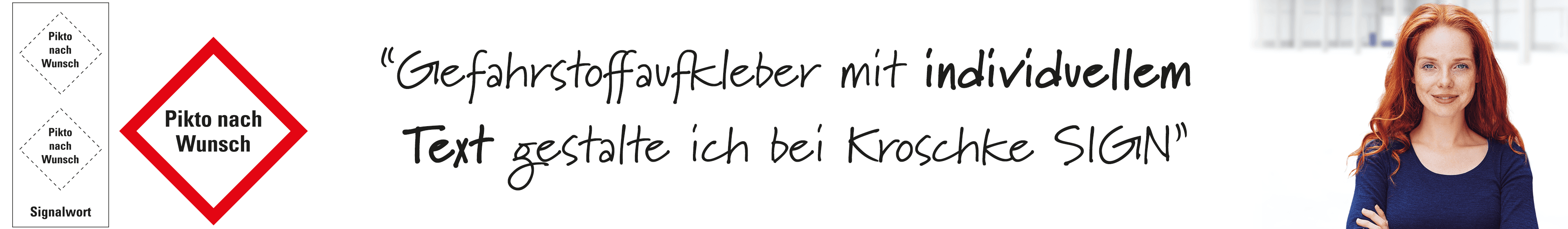 Individuelle Gefahrstoffaufkleber