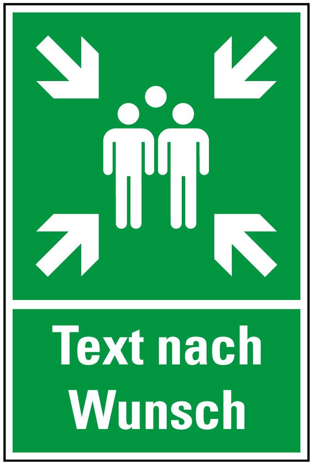 Piktogramm Sammelplatzschild