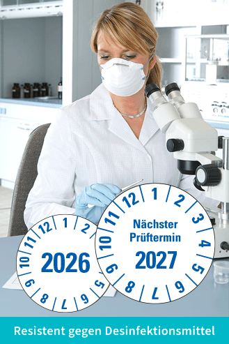 Prüfplaketten für Krankenhaus & Labor