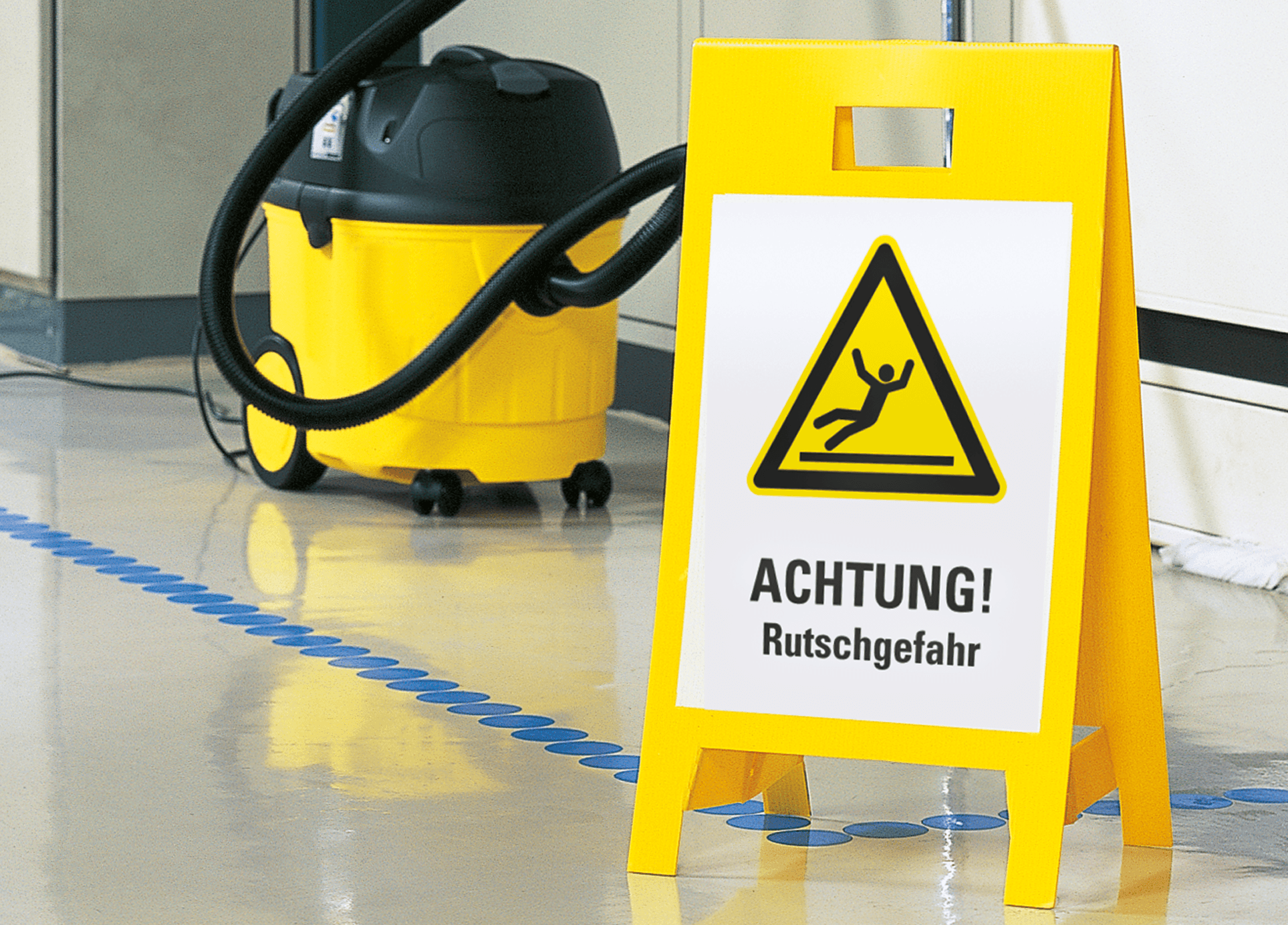 Warnaufsteller Achtung Rutschgefahr