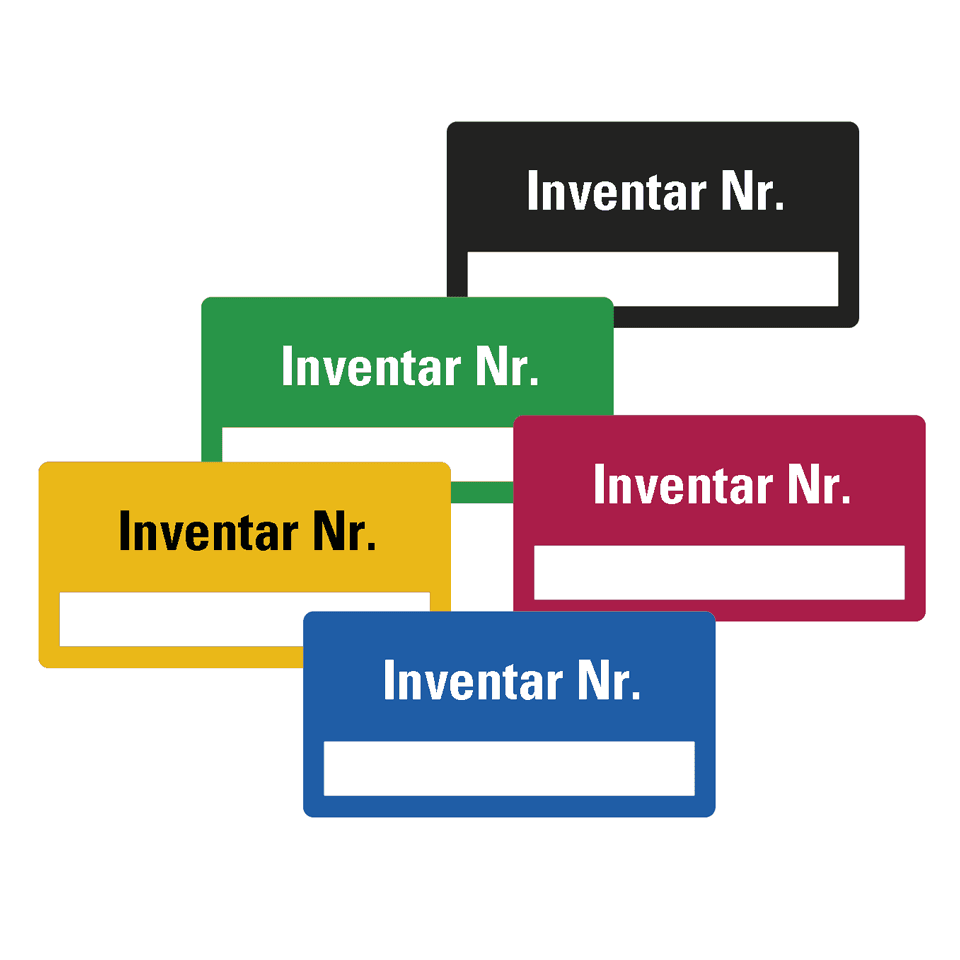 Inventaretiketten zur Inventarisierung kaufen