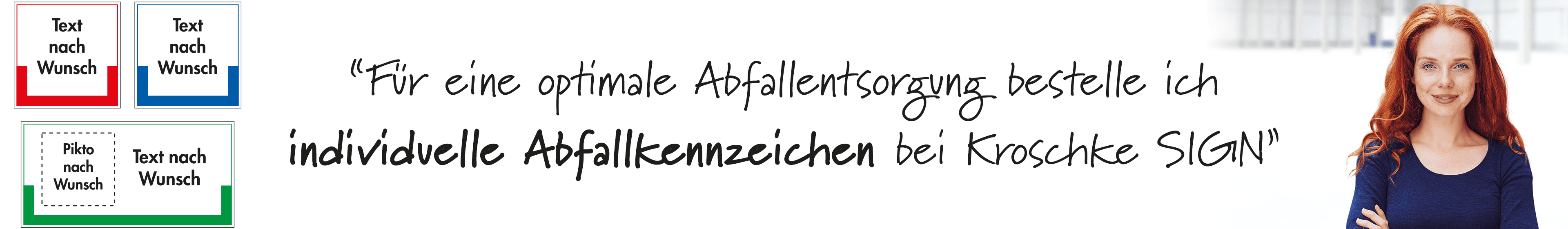 Individuelle Abfallkennzeichen
