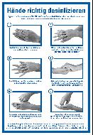 Handdesinfektionsmittel - Anleitung zum Hände desinfizieren