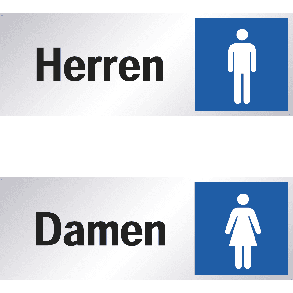 WC-Schilder für Damen- und Herren-Toilette kaufen