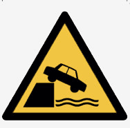 Warnung vor ungesicherter Uferkante