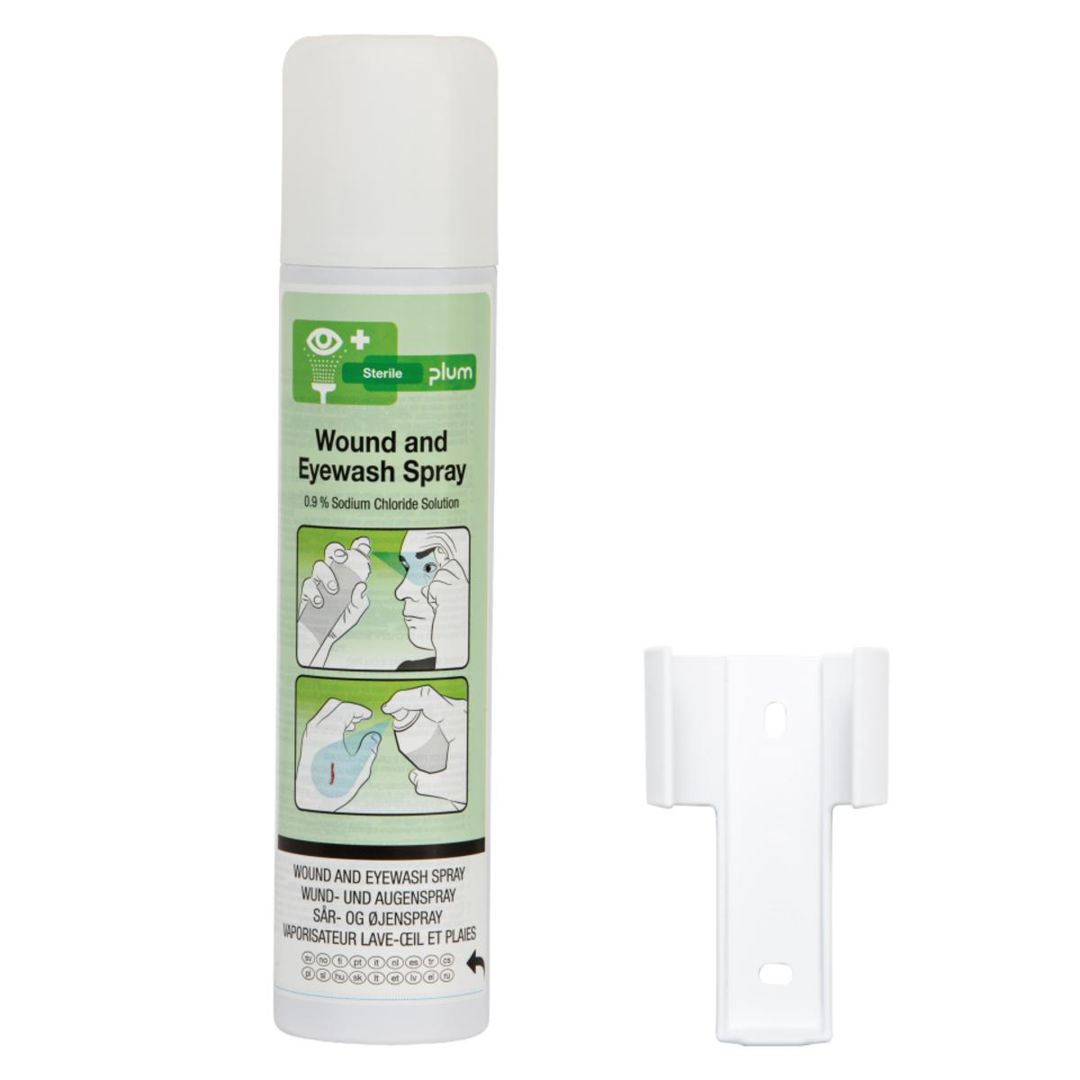 plum Augen- und Wundspülspray mit Wandhalter