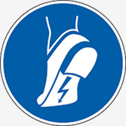 Antistatisches Schuhwerk Schild