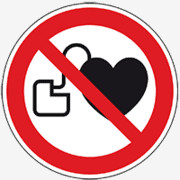 Herzschrittmacher Schild