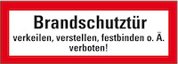 Feuerwehrzeichen Brandschutztür