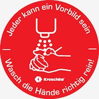 Hinweisschild Hände waschen