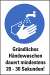 Schild Händewaschen