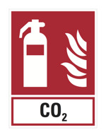 Zeichen - Co2- Löscher