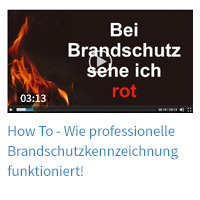 Zum Video Brandschutzkennzeichen