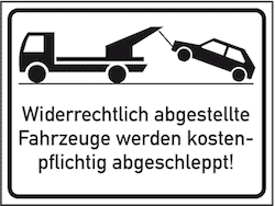 Parkplatzschild, Motorradparkplatz - Absperr-Schilder-Technik