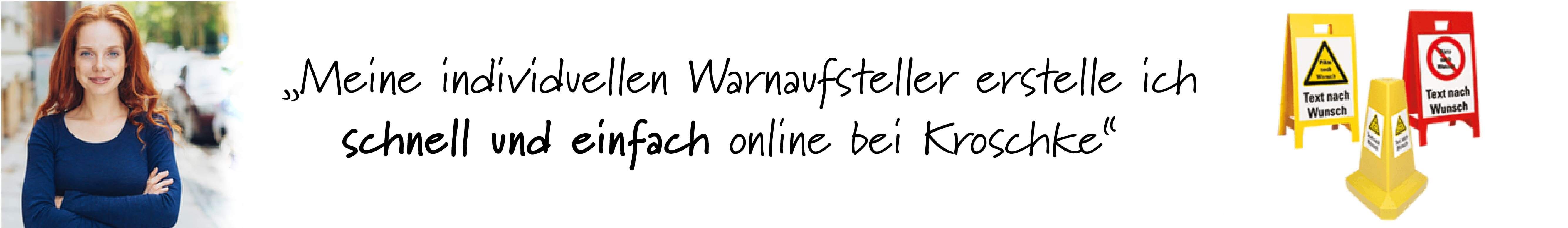 Individuelle Warnaufsteller