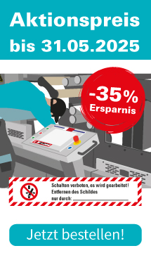 Wartungsaufkleber Schalten verboten