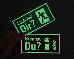 Permalight Schilder als Muster zum Testen