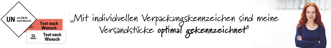 Individuelle Verpackungskennzeichen & Gefahrgutaufkleber