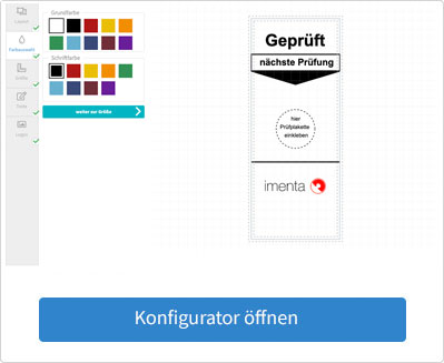 Grundetiketten Konfigurator