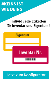 Individuelle Iventaretiketten