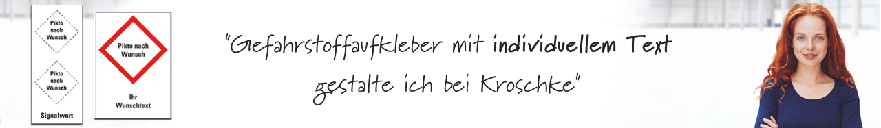 Individuelle Gefahrstoffaufkleber