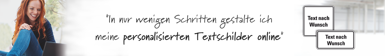 Individuelle Textschilder