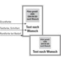 Schilder mit Piktogramm & Text