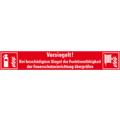 Sicherheitssiegel Feuerschutzein., ASR / ISO, Haftpapier, permanent, 100 x 15mm, 8 / Bogen