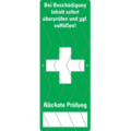 Sicherheitssiegel Erste Hilfe, Haftpapier, permanent, 25 x 65mm, 36 / Heft