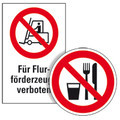 Verbotsschilder auf dem Betriebsgelände