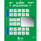 K.57 Augenspülstation Single 500, Wandmontage, 1x500ml/Flasche gem.DIN EN 15154-4 Bild 3