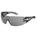 uvex Brille pheos 9192.285, Kat.II, schwarz / grau, PC- Scheibe, grau, excellence, 30g